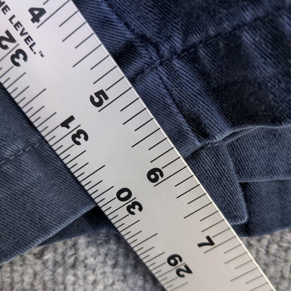 Lauren Ralph Lauren Women's Chino Shorts Blue Size 12 100% Cotton Slash Pockets - Picture 10 of 11